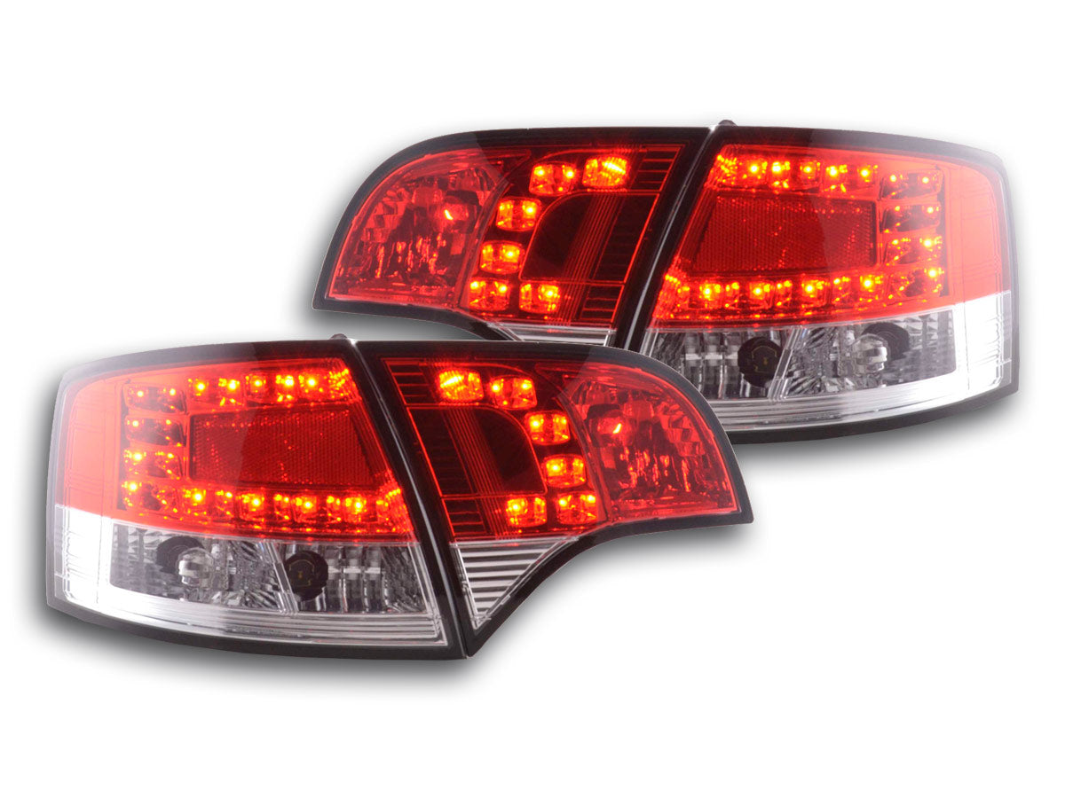 LED Rückleuchten Set Audi A4 Avant Typ 8E 04-08 rot/klar LED Rückleuchten Set Audi A4 Avant Typ 8E 04-08 rot/klar